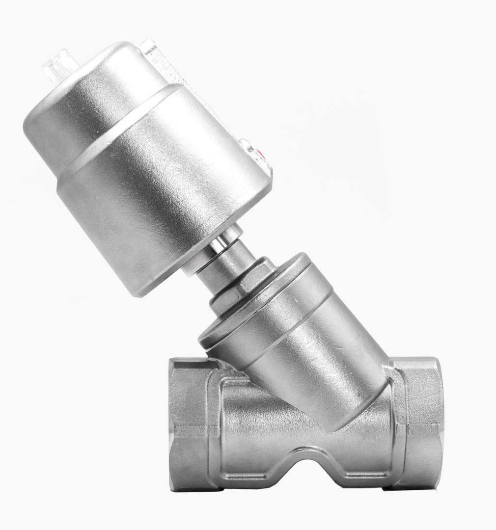 Угловой клапан с пневмоуправлением из нержавеющей стали EMCJ-15-50S2