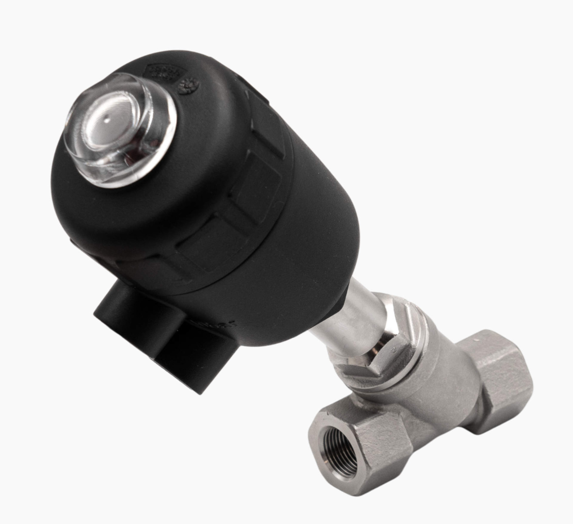 Угловой клапан с пневмоуправлением (пластик) EMCP-32-63S1