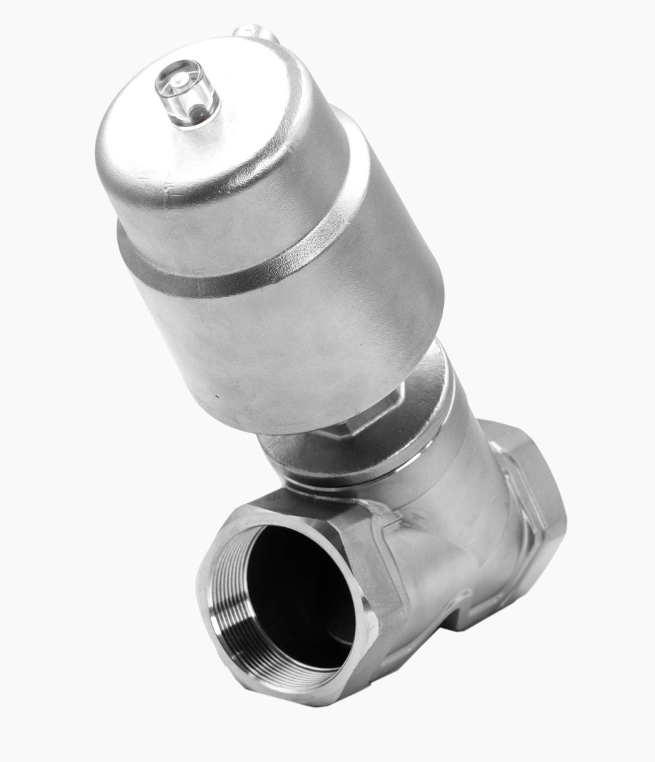 Угловой клапан с пневмоуправлением из нержавеющей стали EMCJ-15-50S2