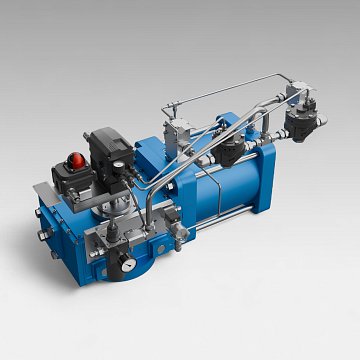 Четвертьоборотные пневматические приводы GBVA