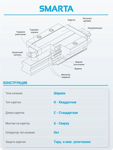 Каретка HH25CAZAH