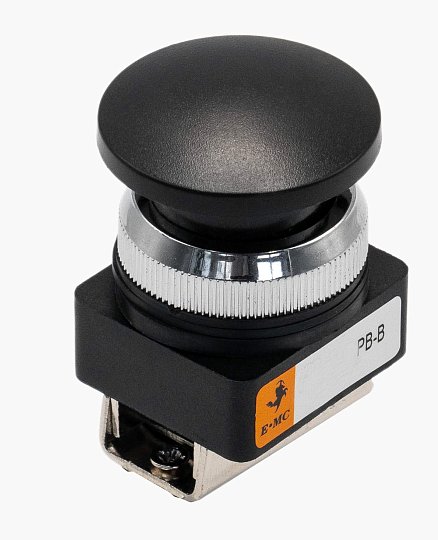 Кнопка грибовидная (чёрная) PB-B