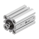 Пневмоцилиндр по ISO 21287 SF25x15-S