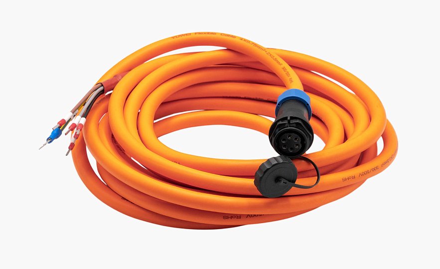 Кабель двигателя силовой NEBR-M24G6-K-15-Q07-LE6