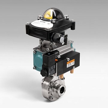 Пищевые дисковые поворотные затворы