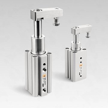 Пневмоцилиндры зажимные линейно-поворотные